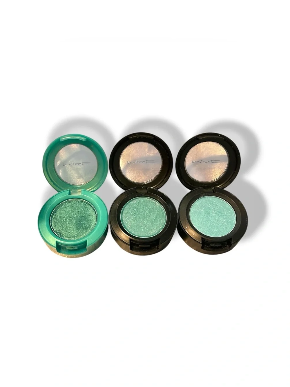 MAC cosmetics eye shadow WATERNYMPH, AQUADISIAC, TURQUATIC discontinued RARE Y2K